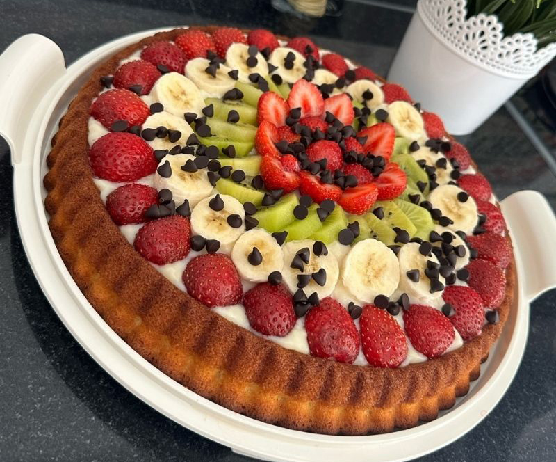 Meyveli Tart Kek Tarifi - 2