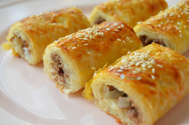 Baklava Yufkasından Kıymalı Çıtır Börek Tarifi - 3