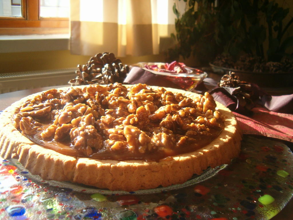 Karamelli Fıstıklı Tart Kek Tarifi - 4